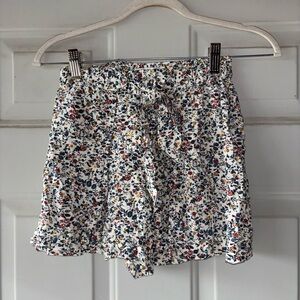 Madewell floral tie-front shorts size XS
